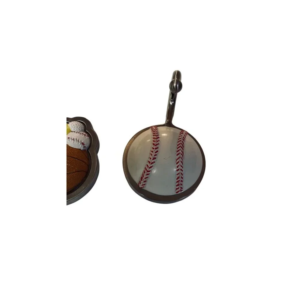 Sports Wall Hooks Hangers Liberty Hardware Balls Coat Jacket Heavy Duty Set 4